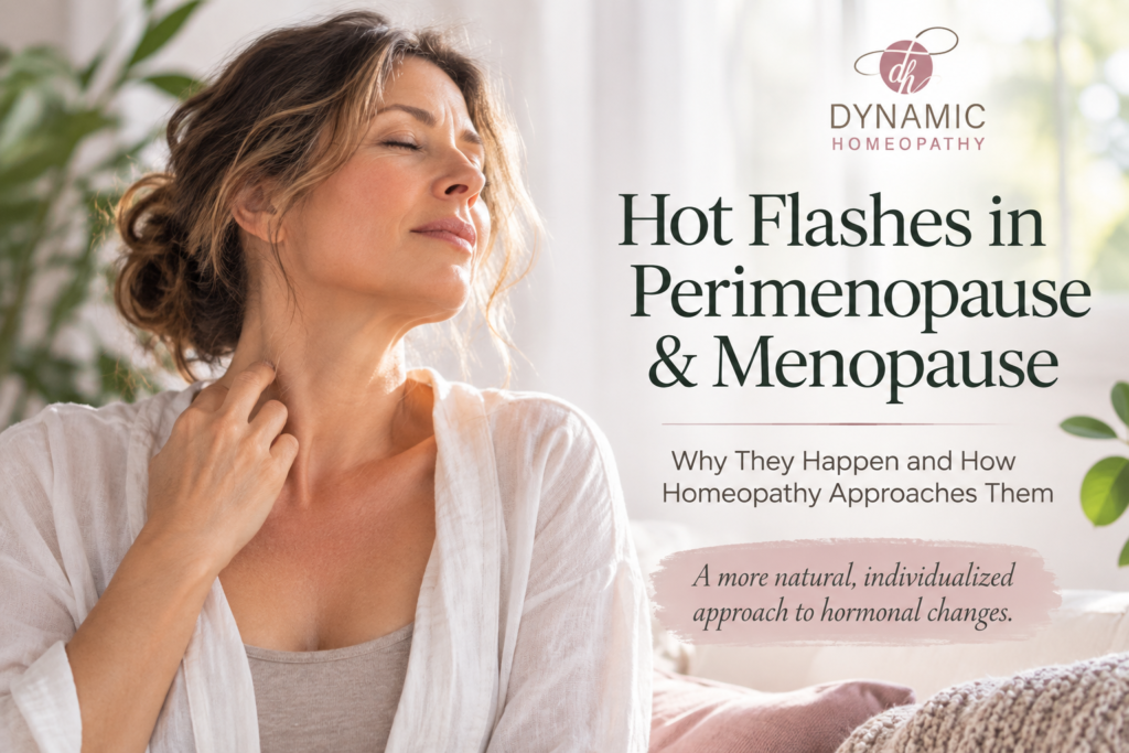Woman experiencing a hot flash during perimenopause and menopause